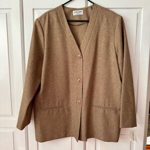 NWT- Alfred Dunner Tan Blazer-‎ Size 20